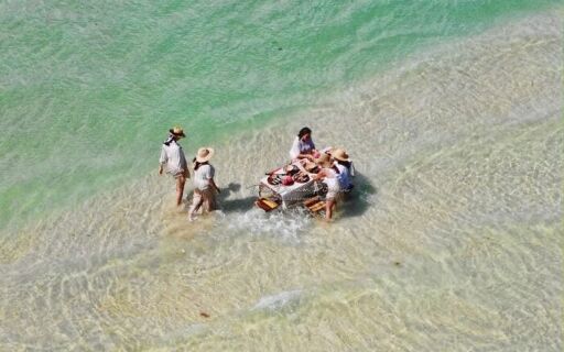 Picnic en medio del mar en Sisal-0
